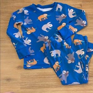 Long Sleeved Sloth Pajama Set